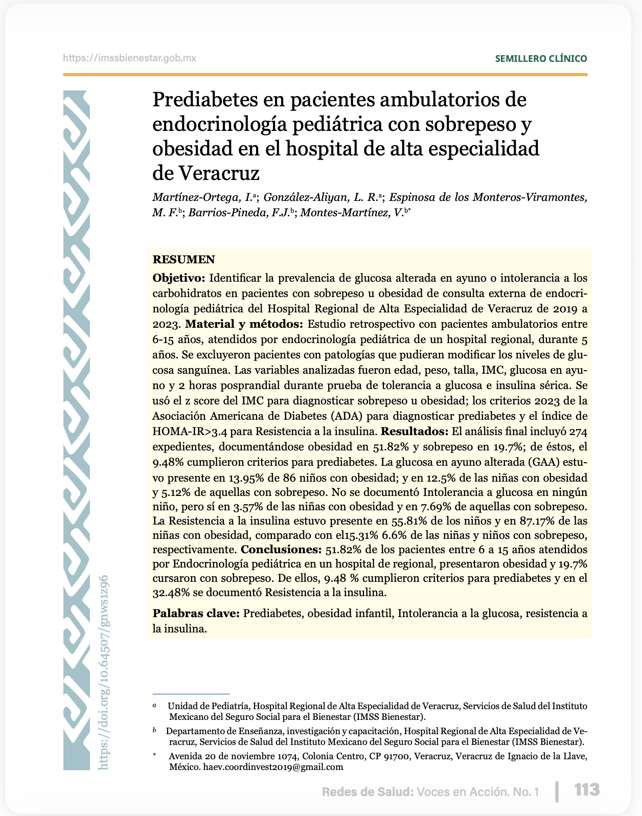 Prediabetes en pacientes